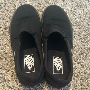 All black Vans